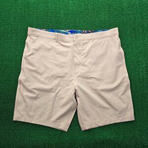 Scales Shorts‎ Mens 40 Beige Chino Performance Golf Preppy Casual Outdoors